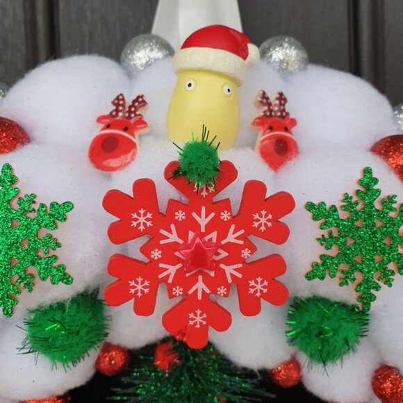 Totoro Wreath Mini Figurine Spirted Away Studio Ghibli Christmas Home Wall Decor - Picture 9 of 12